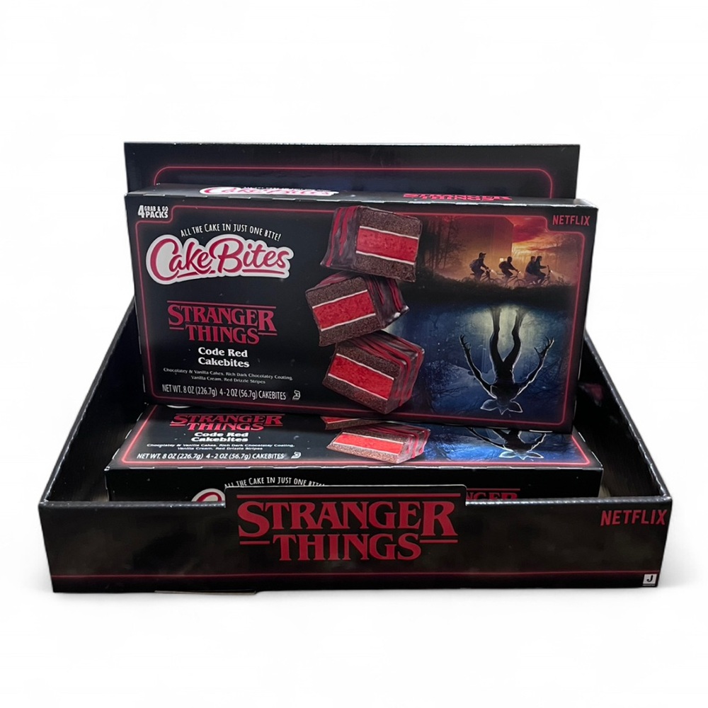 Netflix Hawkins Lab CakeBites Stranger Things Code Red Chocolate Cakes